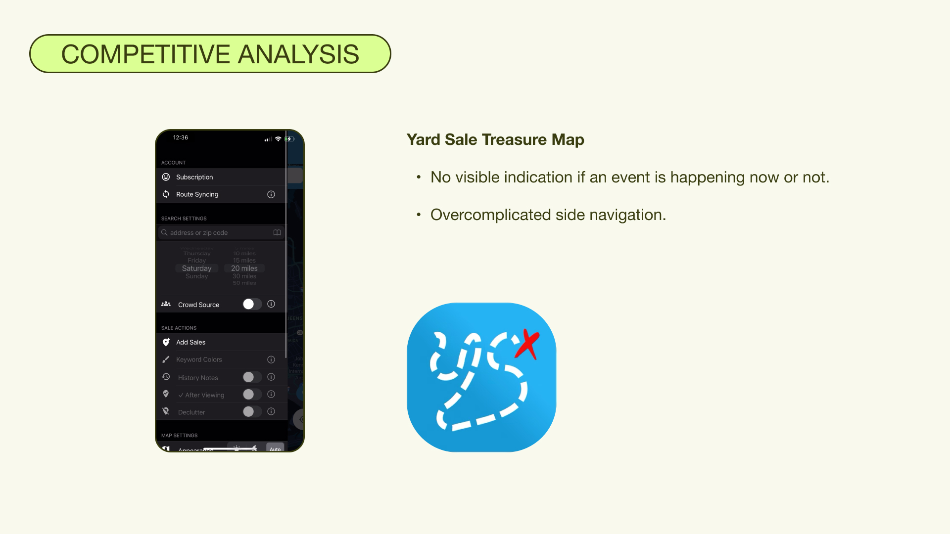 Competitive Analysis_Yard Sale Treasure Map